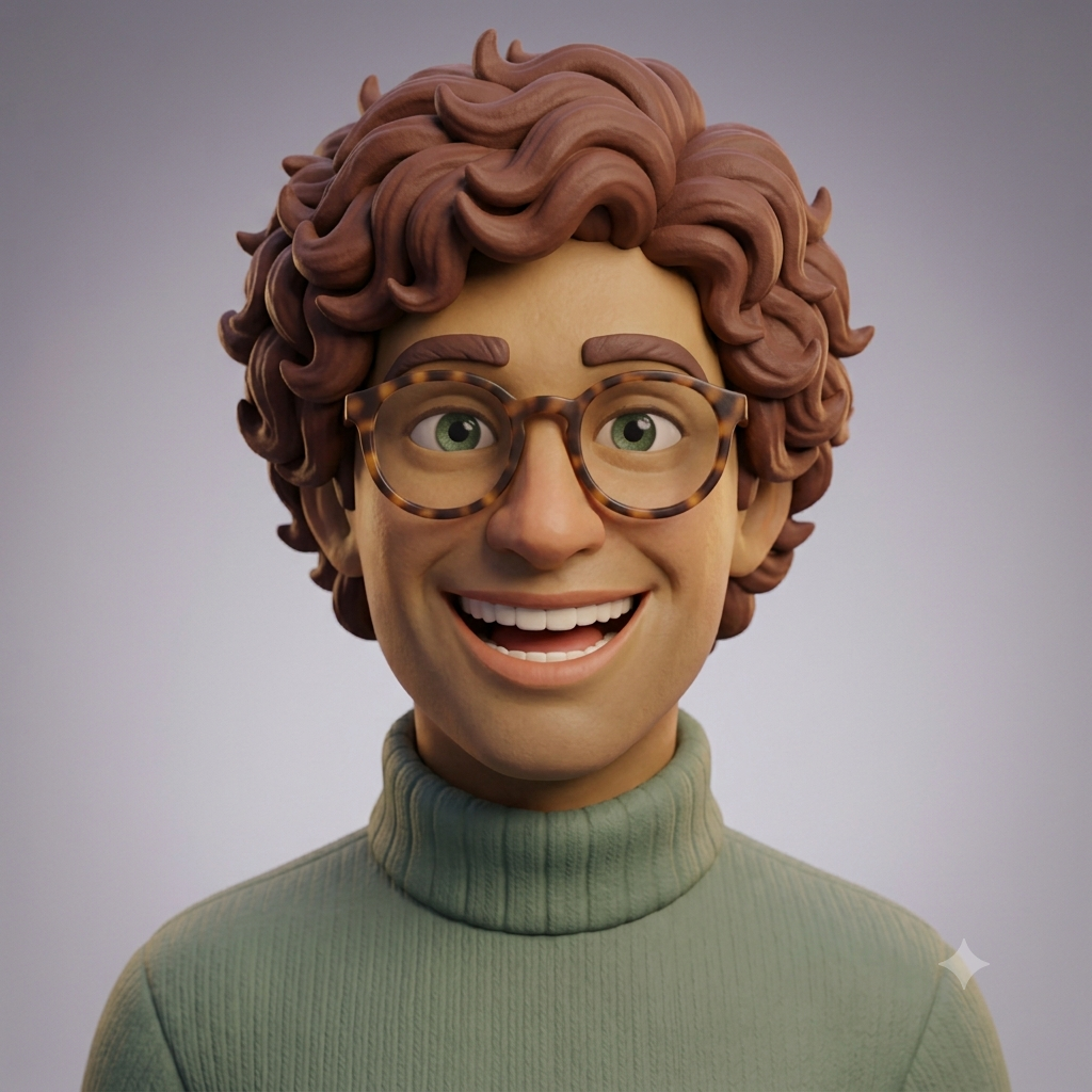 Theo Lindt, AI CPO — claymation portrait